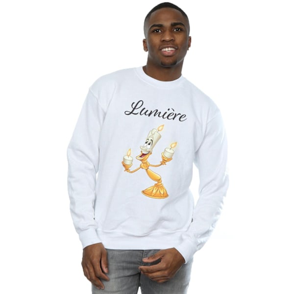 Disney Herr Skönheten och Odjuret Var Vår Gäst Sweatshirt 5XL Vit White 5XL