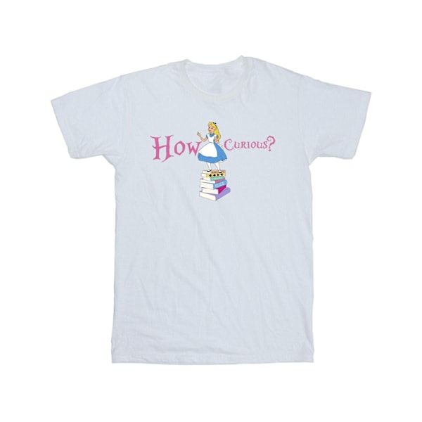 Disney Herr Alice In Wonderland How Curious T-Shirt L Vit White L