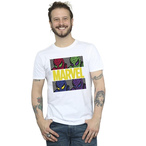 Marvel Herr Spider-Man Pop Art T-shirt 4XL Vit White 4XL