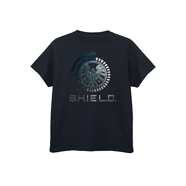 Agents Of Shield Pojkar Circuits Bomulls T-Shirt 9-11 År Svart Black 9-11 Years