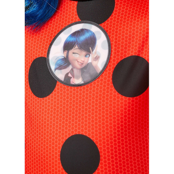 Miraculous Flickor Ladybug Kostym 3-4 År Röd/Svart Red/Black 3-4 Years