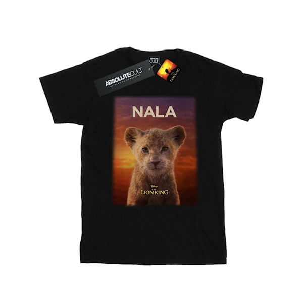 Disney Girls The Lion King Movie Baby Nala Poster Bomull T-Shir Black 12-13 Years