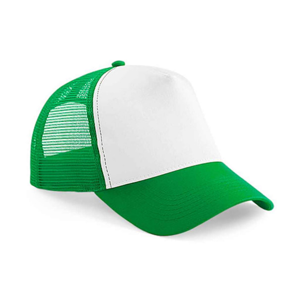 Beechfield Unisex Vuxen Snapback Trucker Cap En Storlek Ren Grön Pure Green/White One Size