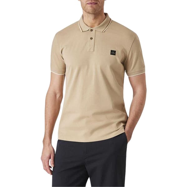 Paul Smith Herr Patch Cotton Logo Pikétröja S Beige Beige S