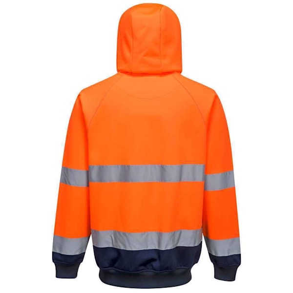 Portwest Herr Tvåfärgad Hög Synlighet Hoodie S Orange/Marinblå Orange/Navy S