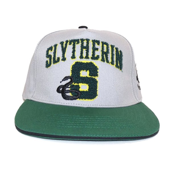 Harry Potter Slytherin Snapback Cap One Size Grå/Grön Grey/Green One Size