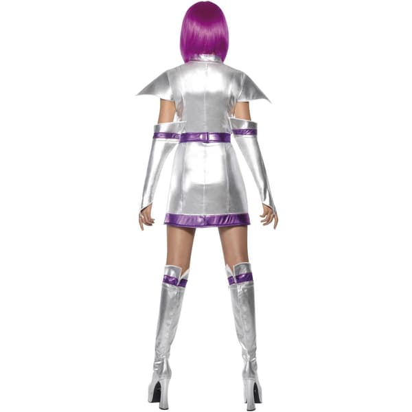 Fever Dam/Dam Space Cadet Kostymset M Metallic Silver Metallic Silver M