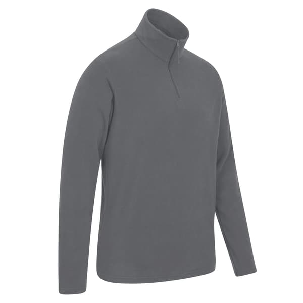 Mountain Warehouse Camber II Fleece Tröja med Halv Dragkedja Herr - Grå, S Grey S