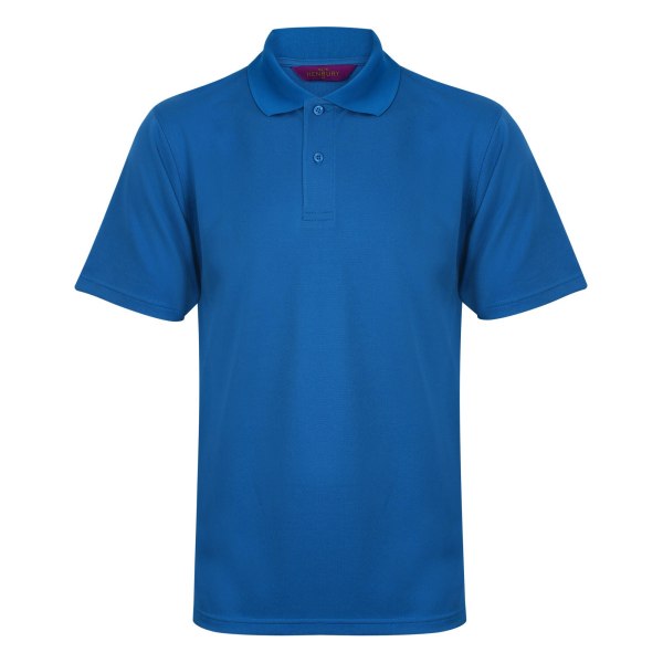 Henbury Coolplus® Pique Poloskjorta L Mid Blue för män Mid Blue L