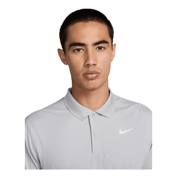 Nike Herr Victory Solid Pikétröja S Wolf Grey/White Wolf Grey/White S