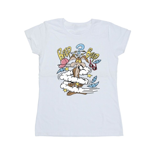 Looney Tunes Dam T-shirt i bomull för kvinnor/damer, Coyote Daze, L, vit White L