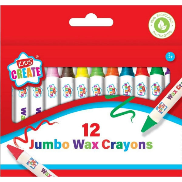 Anker Jumbo Wax Based Crayon (Pack of 12) One Size Multicoloure Multicoloured One Size