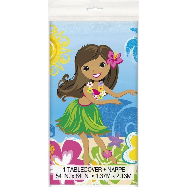 Unik Party Plast Hula Luau/Beach Party Cover på Multicoloured One Size