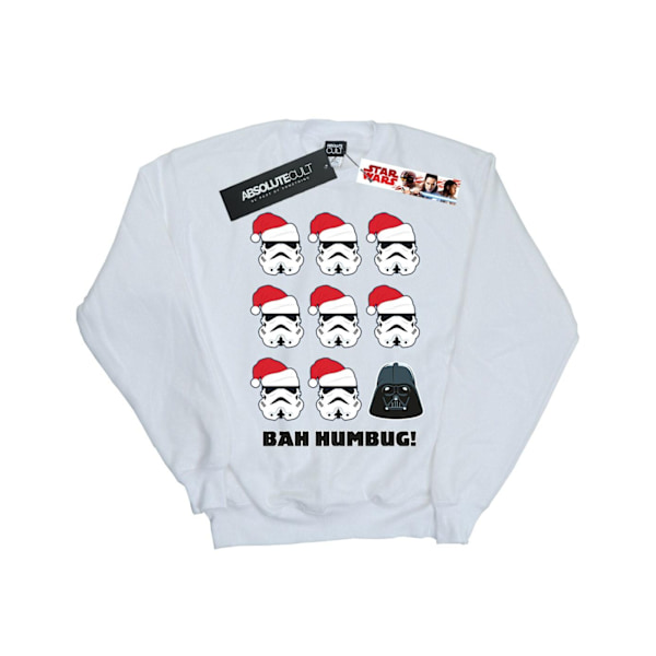 Star Wars Boys Jul Humbug Sweatshirt 7-8 År Vit White 7-8 Years