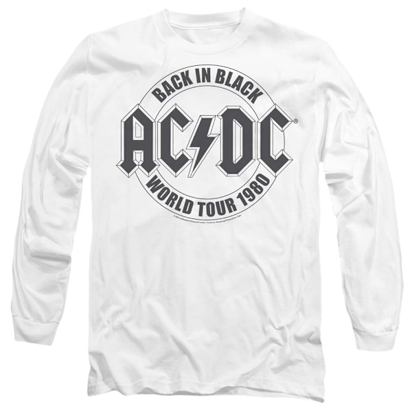 AC/DC Unisex Vuxen Tour Emblem T-Shirt M Vit White M