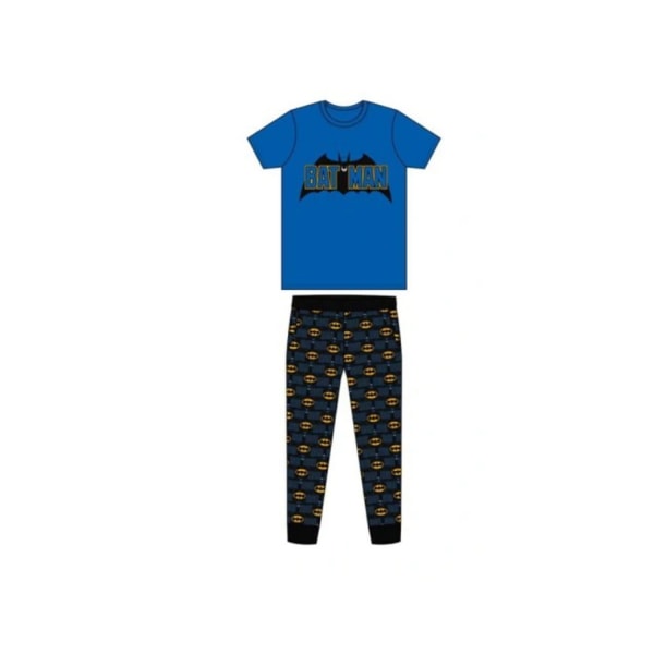 Batman Mens Pyjamas Set S Blå/Svart/Gul Blue/Black/Yellow S c201 |  Blue/Black/Yellow | S | Fyndiq