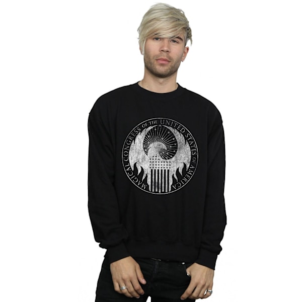 Fantastiska vidunder Mäns slitna magiska kongress sweatshirt XX Black XXL