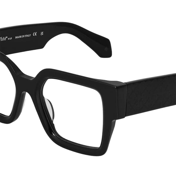 Off White Unisex Vuxen Stil 7r Rektangulära Solglasögon En Storlek Black One Size
