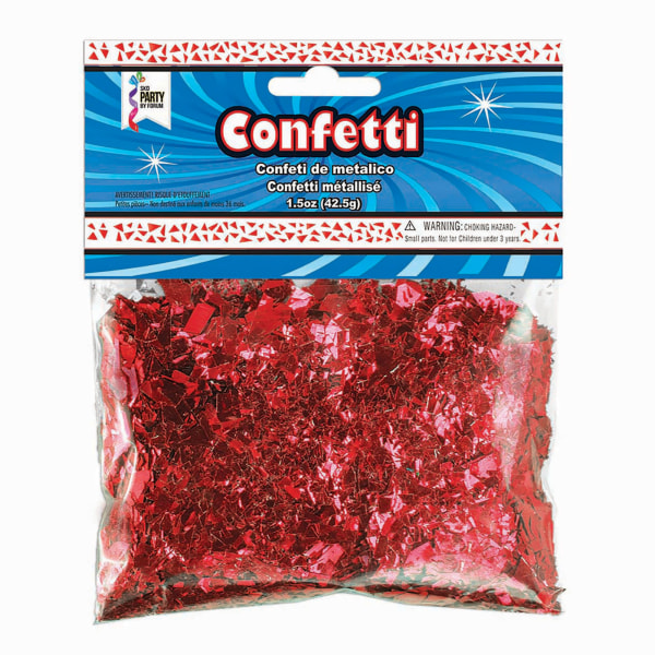 Bristol Novelty Confetti One Size Röd Red One Size