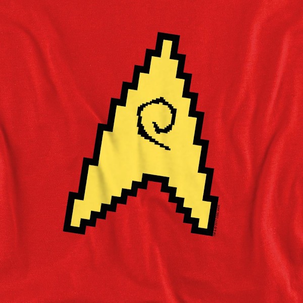 Star Trek Unisex Vuxen Ingenjörs 8-Bit Tröja S Röd Red S