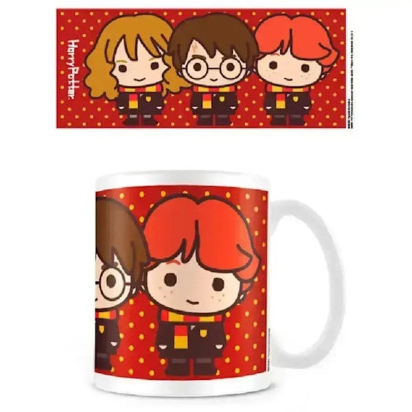 Harry Potter Chibi Mug En Storlek Vit/Röd White/Red One Size