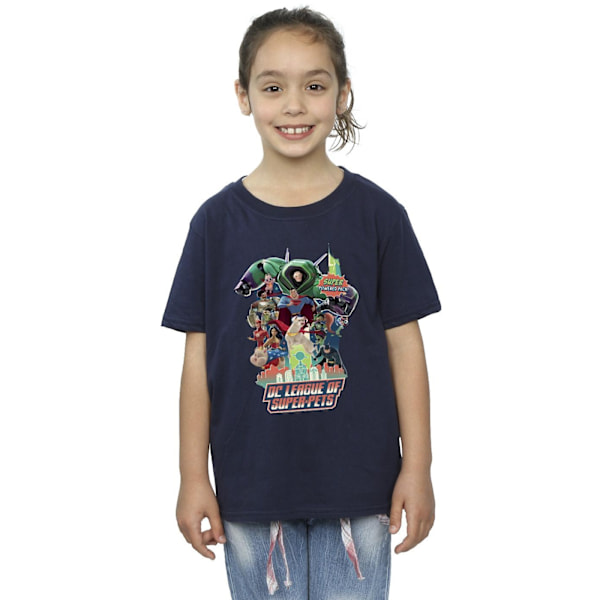 DC Comics Girls DC Comics DC League Of Super-Pets Super Powered Navy Blue 7-8 Years