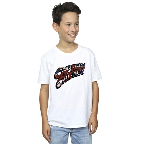 Marvel Boys What If Captain Carter T-Shirt 5-6 år Vit White 5-6 Years