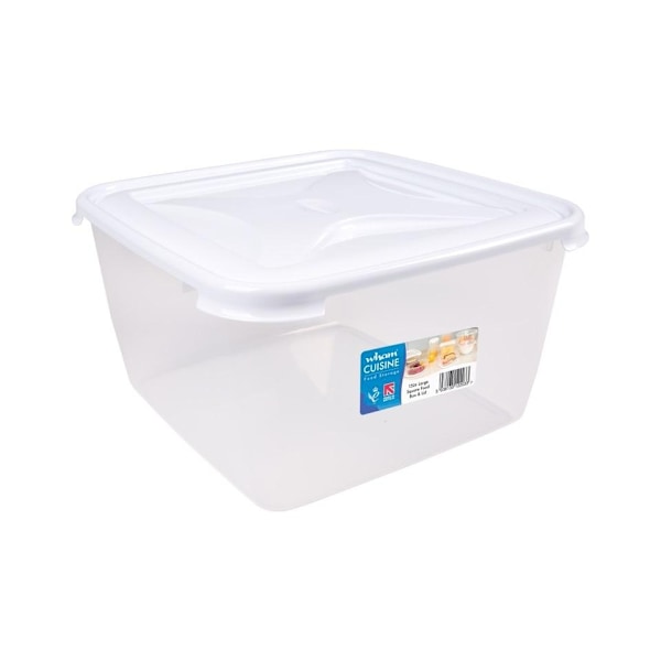 Wham Square Food Storer 15 Liter Vit White 15 Litre