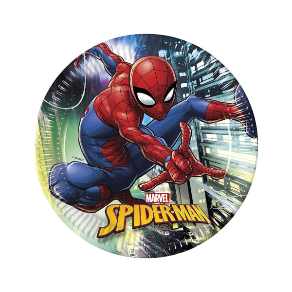 Spider-Man papperstallrikar (förpackning med 8) En one size flerfärgad Multicoloured One Size