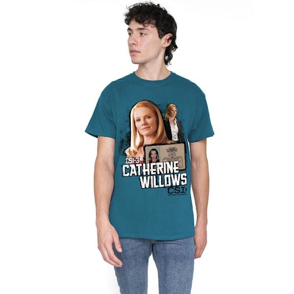 CSI Herr Catherine Willows T-Shirt XL Skiffergrå Slate XL
