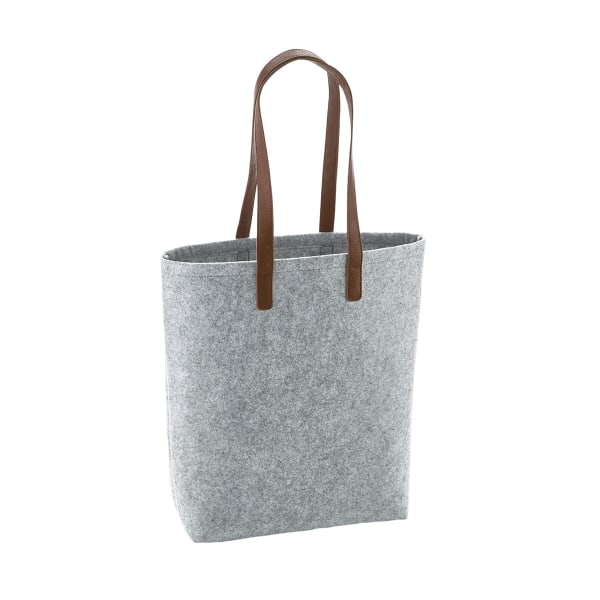 Bagbase Premium filtväska One Size Gråmelerad/Tan Grey Melange/Tan One Size