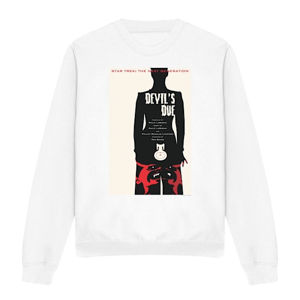 Star Trek Unisex Vuxen The Next Generation Säsong 4 Avsnitt 13 White M