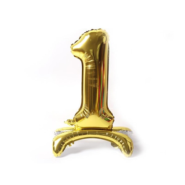 Realmax 1 Nummerballong Storlek: En Storlek Guld Gold One Size