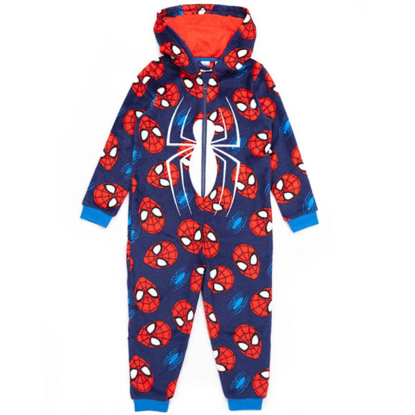 Spider-Man Barn/Barn All-In-One Nattkläder 2-3 År Blå/R Blue/Red/White 2-3 Years