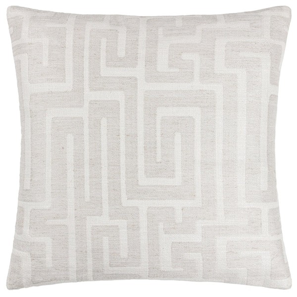 Hoem Lauder Vävd Jacquard Kuddfodral 45cm x 45cm Vit White 45cm x 45cm