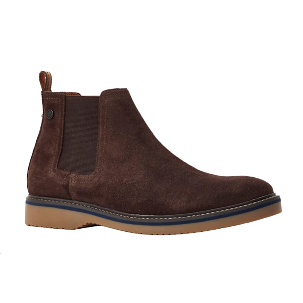 Base London Herr Hooper Mockaskor i mocka Chelsea Boots 11 UK Mörkbrun Dark Brown 11 UK