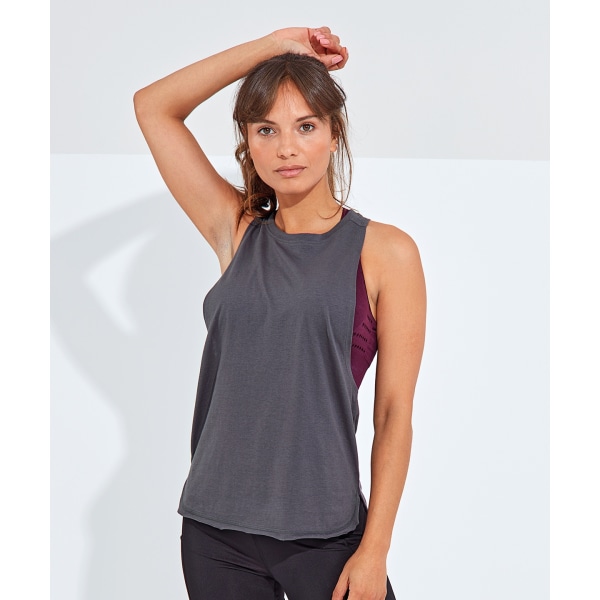 TriDri Dam/Kvinnor Ekologisk Tank Top M Charcoal Charcoal M