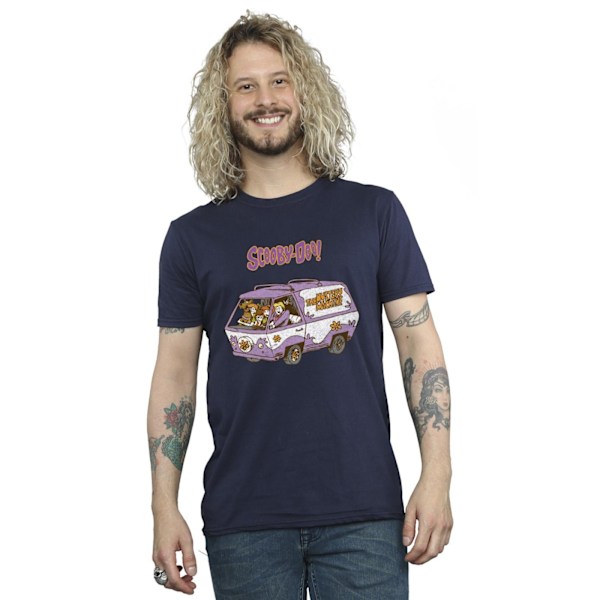 Scooby Doo Herr Mystery Machine Van T-shirt 4XL Marinblå Navy Blue 4XL