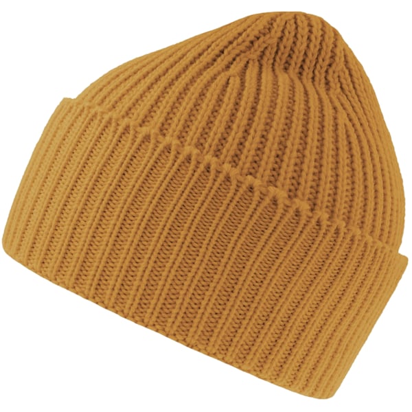 Atlantis Unisex Vuxen Ek Chunky Knit Beanie One Size Senap Mustard One Size