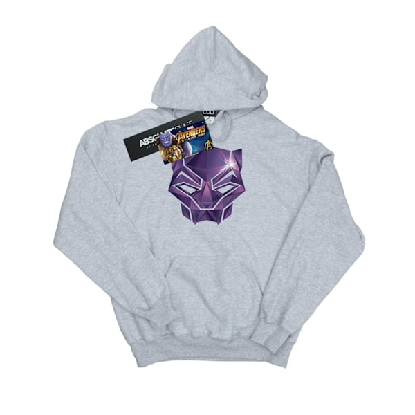 Marvel Mens Avengers Infinity War Black Panther Geometric Hoodi Sports Grey M