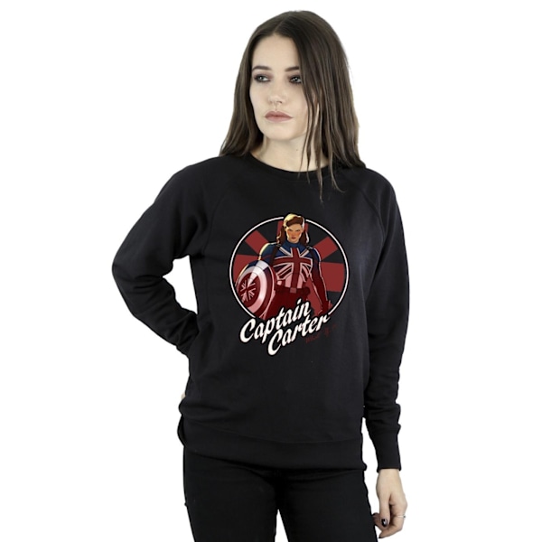 Marvel Womens/Ladies What If Captain Carter Sweatshirt XXL Svart Black XXL