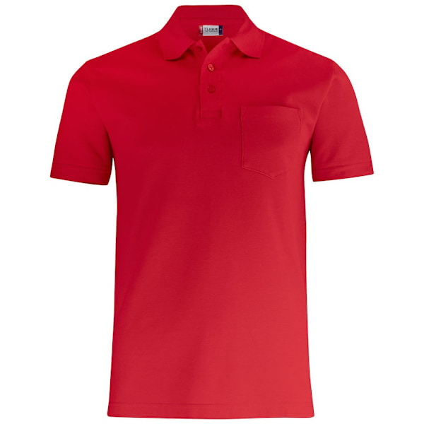Clique Unisex Vuxen Basic Pikétröja 4XL Röd Red 4XL