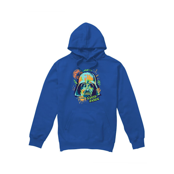 Star Wars Herr 90-tals Darth Vader Hoodie S Kungsblå Royal Blue S