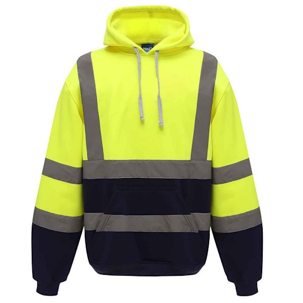 Yoko Hi-Vis Hoodie för män XL Gul/Marinblå Yellow/Navy XL