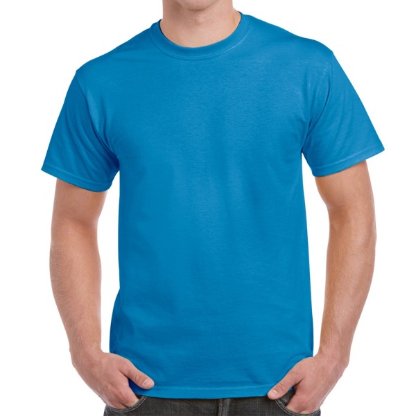 Gildan Mens Hammer Heavyweight T-Shirt 4XL Flo Blue Flo Blue 4XL