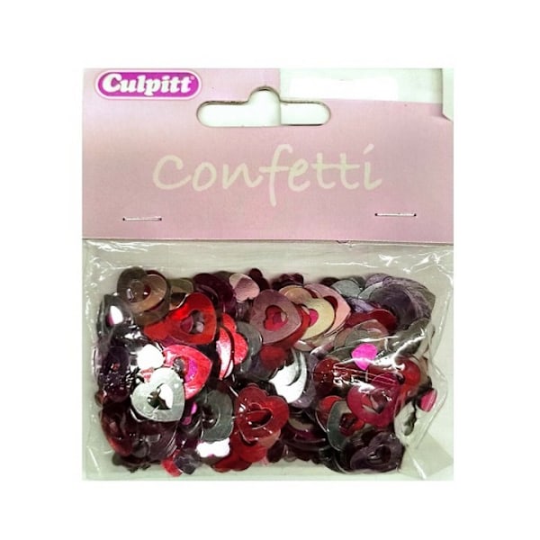 Culpitt Hjärtkonfetti En Storlek Röd/Silver/Rosa Red/Silver/Pink One Size