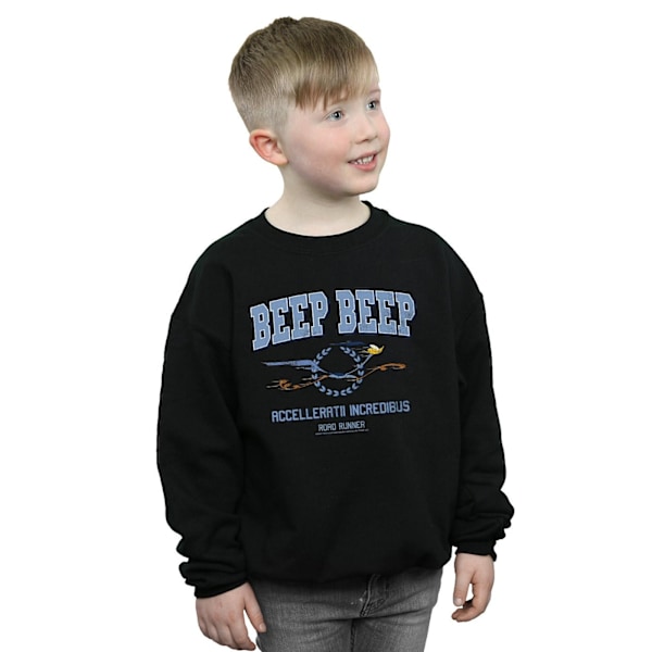 Looney Tunes Boys Road Runner Beep Beep Sweatshirt 7-8 år Blå Black 7-8 Years