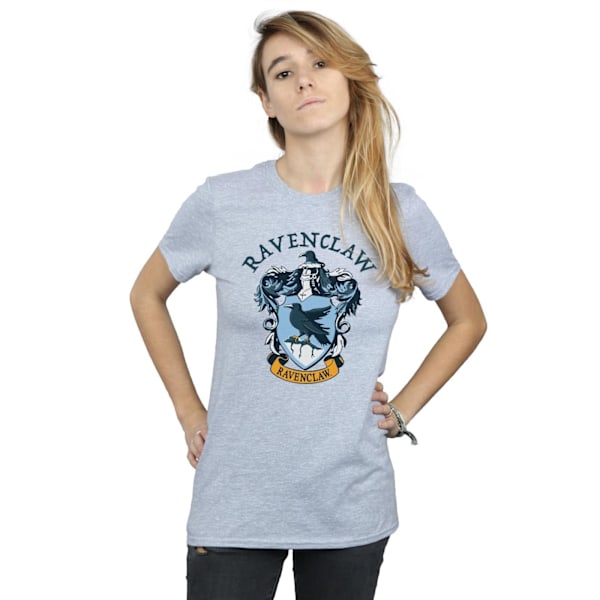 Harry Potter Dam/Kvinnor Ravenclaw Boyfriend T-Shirt 3XL Spor Sports Grey 3XL