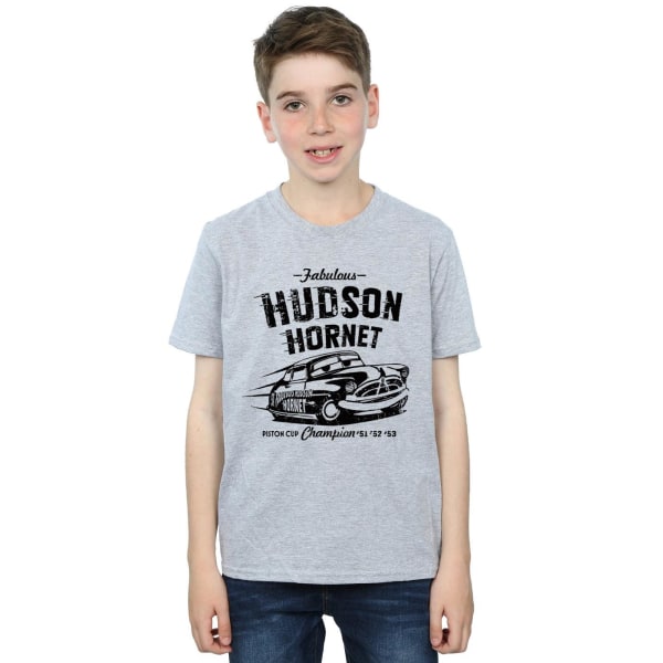 Disney Boys Cars Hudson Hornet T-shirt 7-8 Years Sports Grey Sports Grey 7-8 Years