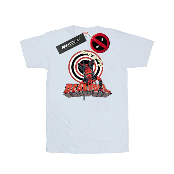 Marvel Deadpool T-shirt för män, vit, storlek L White L